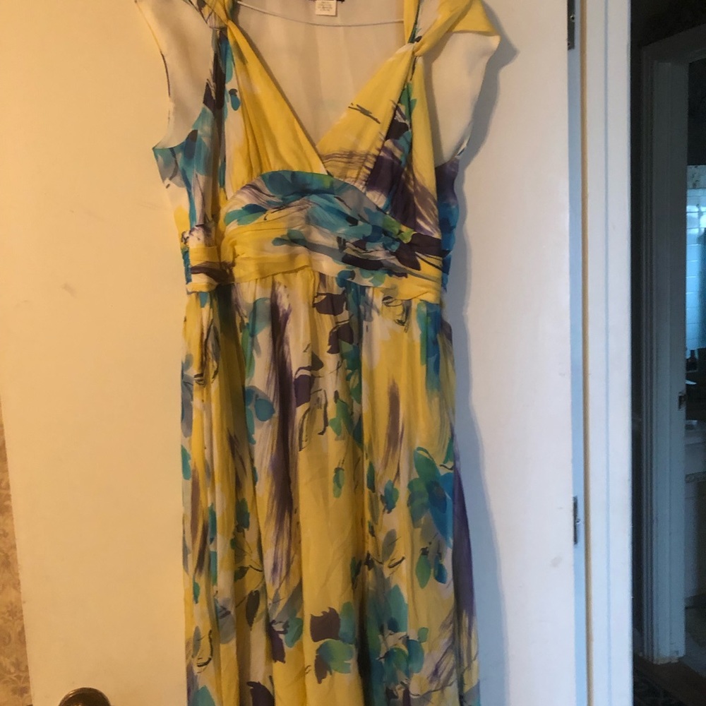 Shear casual spring dress with lining.